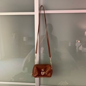 Juicy Couture Brown Leather Crossbody Purse